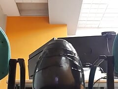 ANAL 80 mm egg shape plug going inside for dilation.  End of the standard plugs.  sesion 028. 20220225