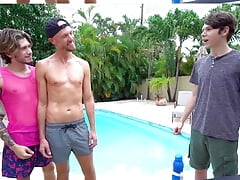 Step Dad Derek Allen Caught His Hot Step Son Nick Floyd Masturbating With His Underwear - FamilyDick