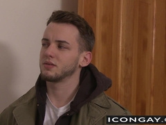 Muscled Nick leads Colton in the bedroom for hot anal fuck