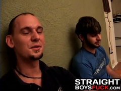 Naughty teen babe enjoys being plowed by two horny dudes