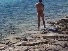 Hiker Catches a Dude Getting Nude on a Beach and He Gets His Butt Drilled by Him