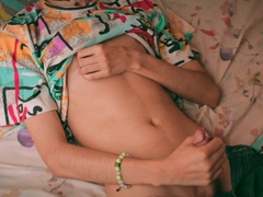 Red-hot Latino Youngster Magic C Jacking His Good-sized Knob After School And Drinking His Jism