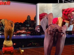 DJ ButtPussy - Butt-plug and Enormous Fake penis For My Donk