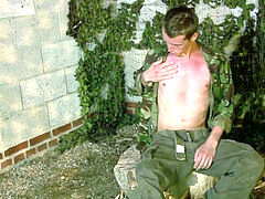Soldiers jacking each other off