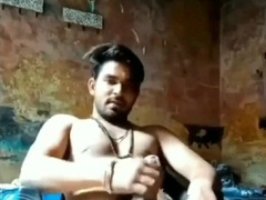 Desi fellow getting off on movie call with super-steamy wood