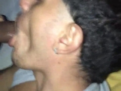Talented black boy pushed his manmeat down my jaws chatting messy