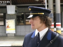 Sultry Fuck-fest with the Conductor on the Teach