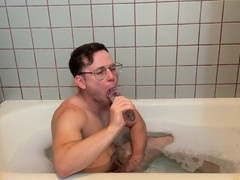 twink danny's double dildo solo