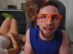 His hungry mouth is always ready for bi action