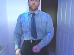 Ginormous-Boner Parent Attempts on His Fresh Suit