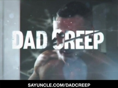 Stepdad showcases gaymale son how to make cookies and munch butt