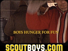 Scout Tormentor Barebacks Youngsters In Forest