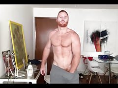 Ginger Hunk Seth Forena Strips, Jerks Off & Cums