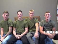 Savage Military Four-way Condom-free Smash Each Other