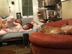 Step daddy fucks his boy bareback