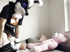 Furry Fursuit Coudle and Fuck Giant Plush Bear Plushophilia Plushie