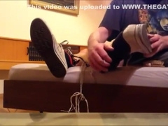 Skater Boy in Converse gets Tied up and Tickled