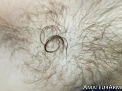 Amateur handsome jock masturbates his big uncut cock