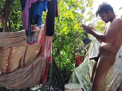 Gay Boy - This Boy Does Not Have A Girlfriend There Is At Home So While Taking Bath In The Afternoon He Bent Over Shook Penis
