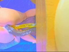 Gay sissy, extreme anal dildo, in english