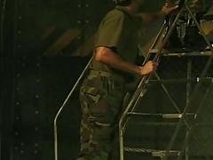 Army studs suck cock and fuck raw ass in the barracks