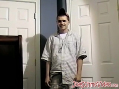 Straight guy Bruce enjoys pumping out a huge load of hot cum