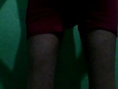 Trying on underwear showing cock and ass. Part 1