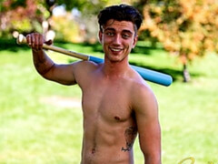 Shredded dude named Adrian jerking his stiff dick