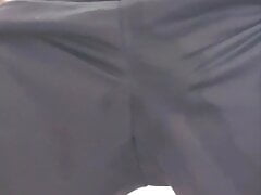 Master Ramon pisses and massages in the changing room toilet. hot