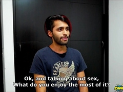 Splendid paisa Camilo demonstrates his self penetrate on audition and pops inwards himself