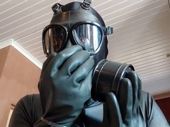 Black gay rubber master explores kink and dominance