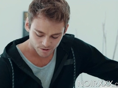 Stunning Max Adonis massaged my sore muscles before rubbing my erect cock using his m