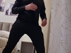 Massive cock cumshot after passionate pissing session with straight guy Alexander Audran