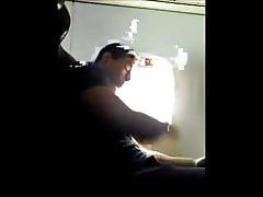 Airplane jerking off