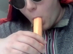 Teenager Dude Deep-Throating Beefstick (Fuck Stick Act)