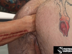 FistingInferno - Muscular Tattooer Rosebuded By Jock Knuckle