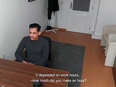 Straight Guy Eats A Big Cock To Pass The Job Interview