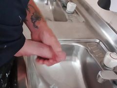 Risky cum in public toilets