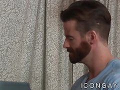Handsome studs have a cock sucking session before anal