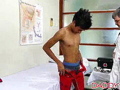 Daddy bareback young twink who craves for gonzo backside boink