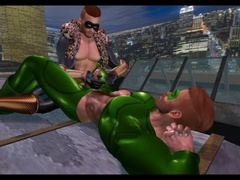 The Green Pixel - the Cat who got the Fluid