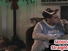 Homemade str8 stud with hairy cock sucked by gay neighbor