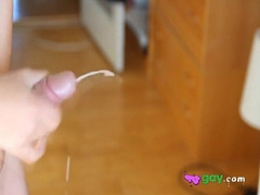 Danish Boy - Creamy cumshot while wearing buttplug 8