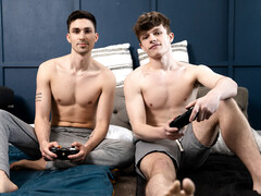 Twinks Jake Preston and Kane Fox are hiding while banging