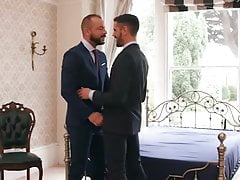 Suited Italian Men Fuck Deep In Bed