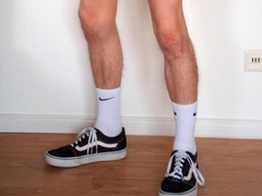 Sense-great getting off dressed in Calvin Klein, Trucks and Nike Socks /// Jordan Kinkier