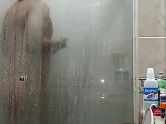 Colombiano guy taking a shower :)