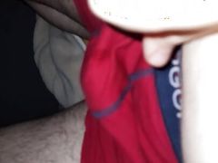 Plump teen solo fun at night