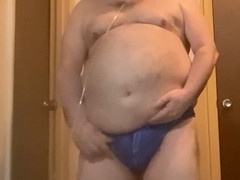 Jacked off, fat grandpas, dirty talk jerking off