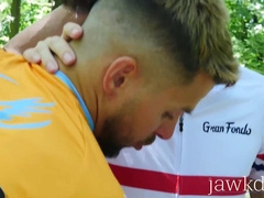 Athletes Hanry Onlyjapa and Dmitry Osten raw fuck outdoors